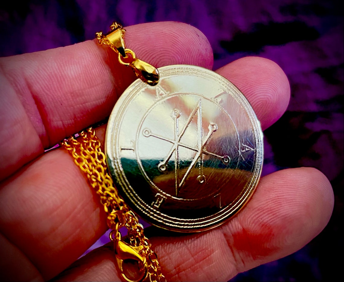 Magick Ritual Rites Sigils Demonic Sigil of the Fallen Angel Azazel - Talisman Pendant Sigil ...