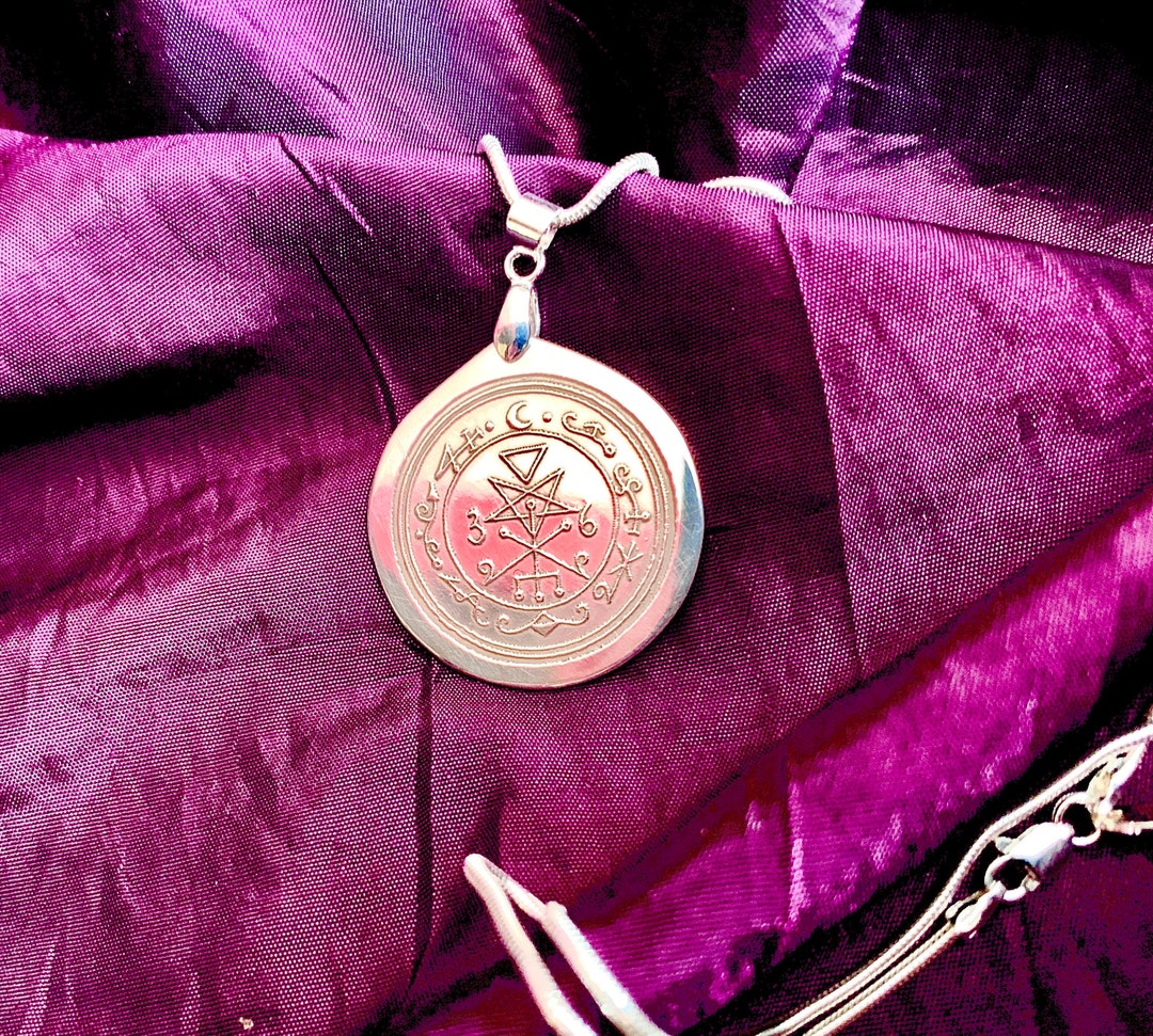 Seal of Lilith Sigil STERLING SILVER Grimoire Goetia Satan - Etsy