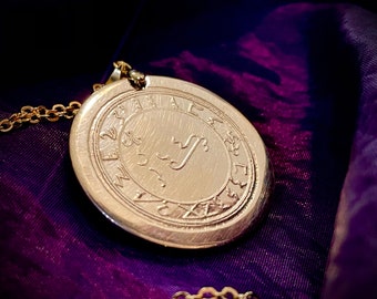 Seal of Lucifer Sigil Traditionally Hand Crafted Grimoire Goetia Satan Demon Magick Magic Ceremonial Witchcraft Talisman Occult Pendant