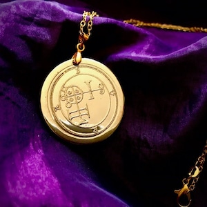Handcrafted brass Sigil of Buer - Talisman occult occultism pendant sigil magick witch witchcraft pentacle white magic talismanic