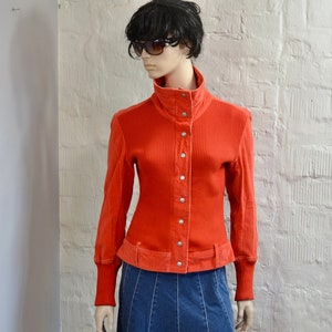 Vintage 90&#39;s red velvet Jacket Womens Blazer Outerwear size Large