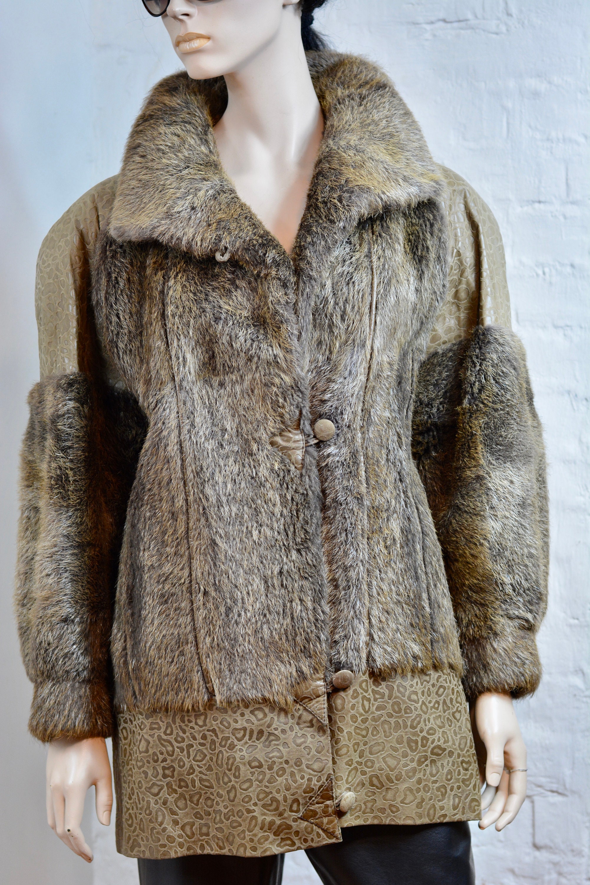 Vintage 1960s Beaver Fur Coat Half Length Fur Coat Fur Coat Etsy 日本