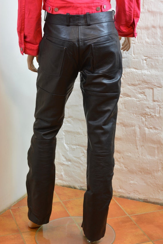 Biker Leather Pants Genuine Leather Pants Trousers