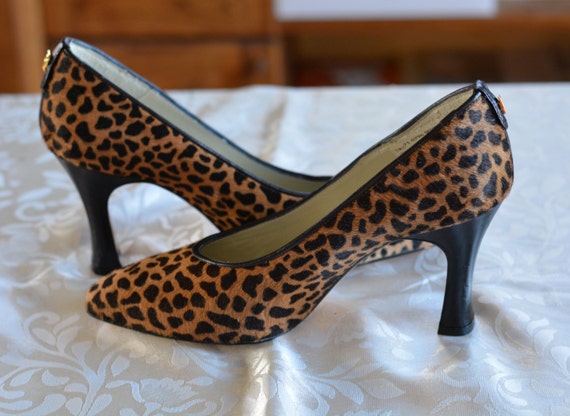 women shoes PIERRE CARDIN Leopard-print calf hair… - image 2