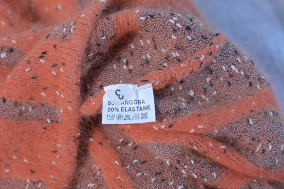 ANGORA Wool blended cardigan terracotta colour Wo… - image 7