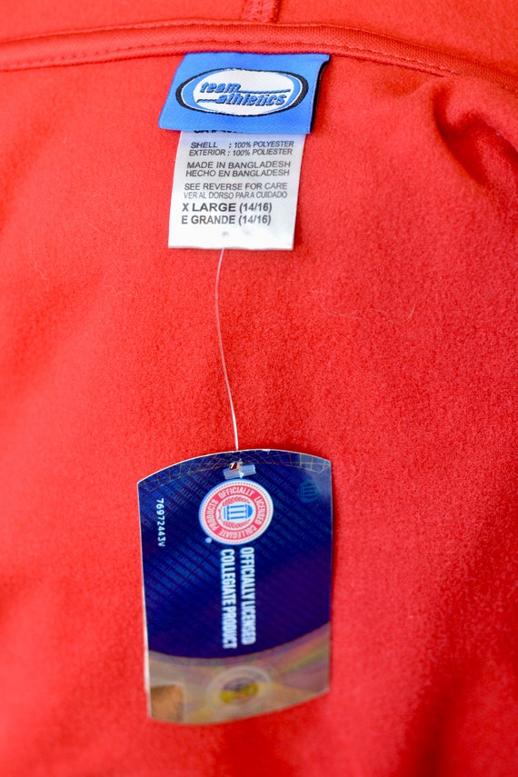 Red and white sports deals jacket