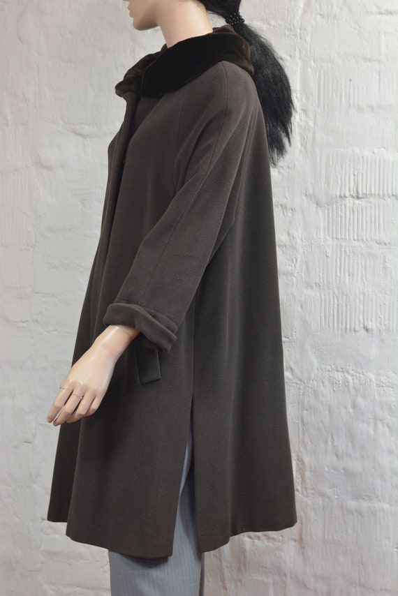 ジャケット・アウター super long coat wool \"ANGORA wool \" Long Angora Wool Vintage Coat - Etsy
