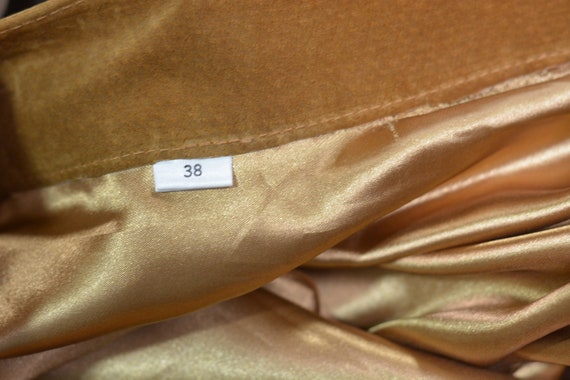 Vintage Genuine Brown Suede Leather Mini Skirt/ W… - image 7