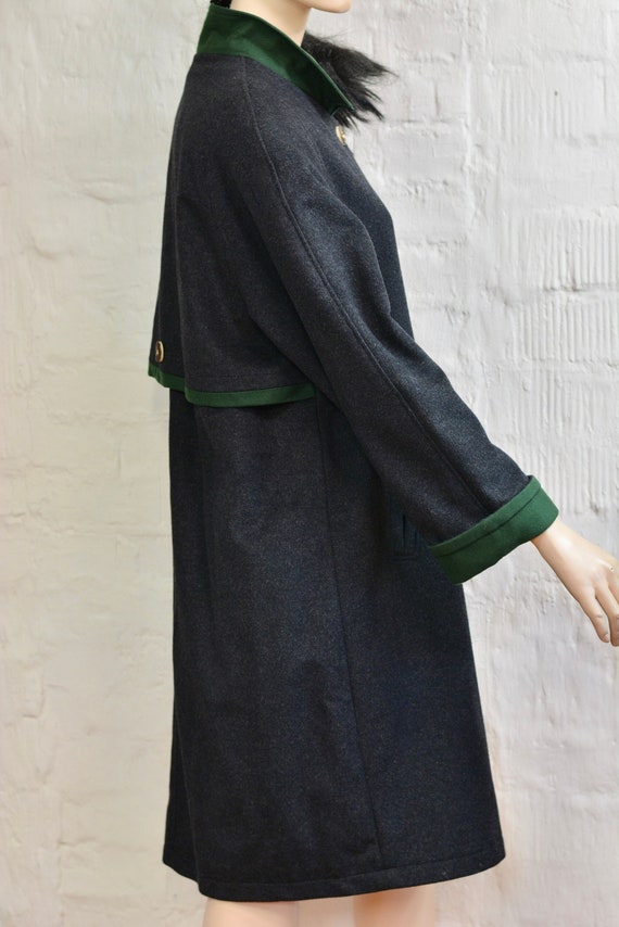 Vintage Loden Cape Coat, Loden Jacket, Austrian Cape, Dirndl Vintage Loden Cape Coat, Loden Jacket, Austrian Cape, Dirndl