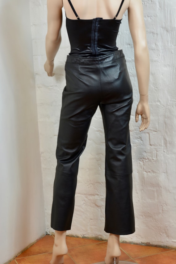 biker leather shorts