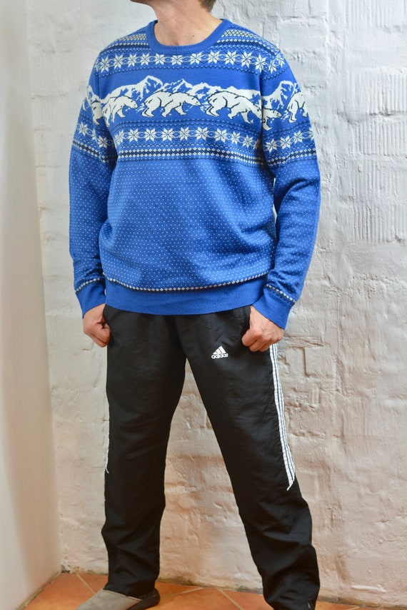 Vintage Ugly Christmas Sweater By BURTON MENSWEAR 