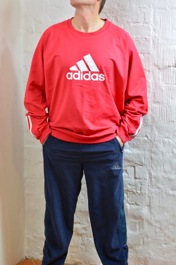 adidas jumper red