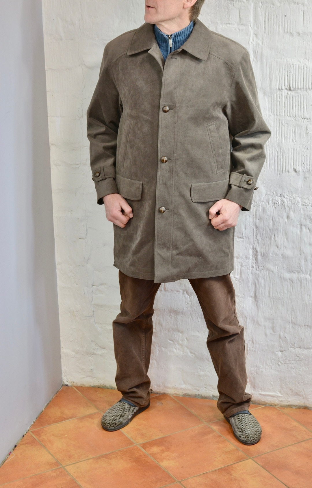【ENOF】wool rever half coat Enof wool rever half coat