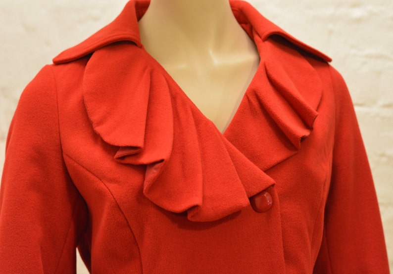 VINTAGE women half jacket BOUTIQUE half red jacket Size 1644 LXL