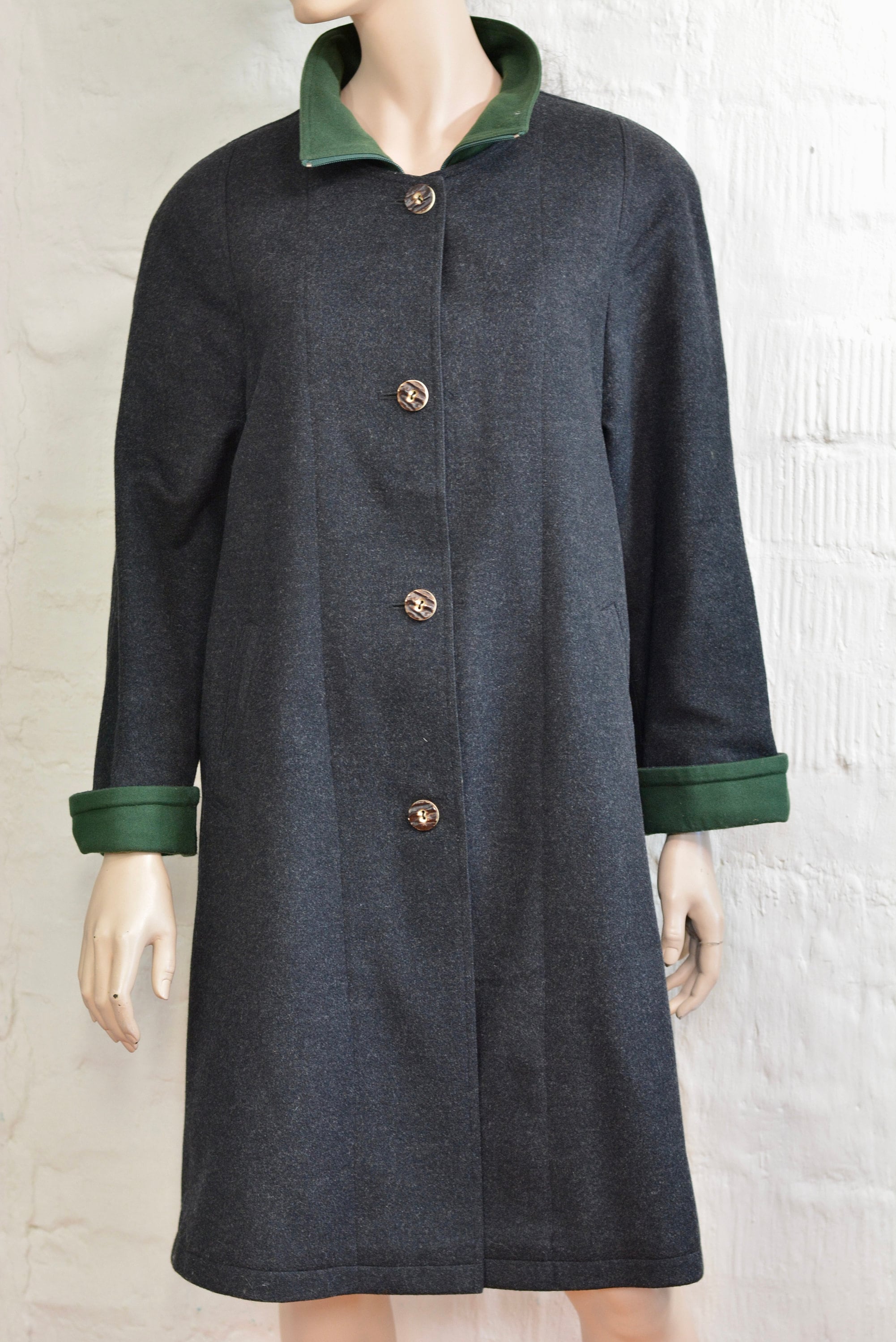 Vintage Loden Cape Coat, Loden Jacket, Austrian Cape, Dirndl Vintage Loden Cape Coat, Loden Jacket, Austrian Cape, Dirndl