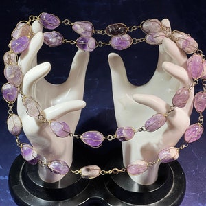 Amethyst Polished Stone Necklace
