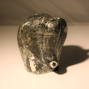 Black Marble Carved Elephant