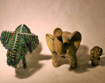 Elephant Figurines * Set of 3 (Lot 2)