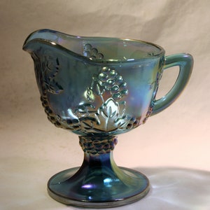 Blue Indiana Harvest Glass Cup