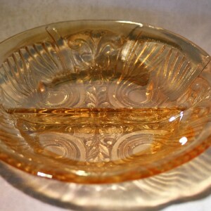 Amber Relish Dish - Killarney Pattern
