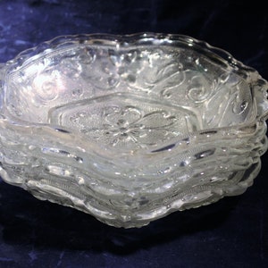 Floral Glass Bowls * Duncan Miller * Set 4