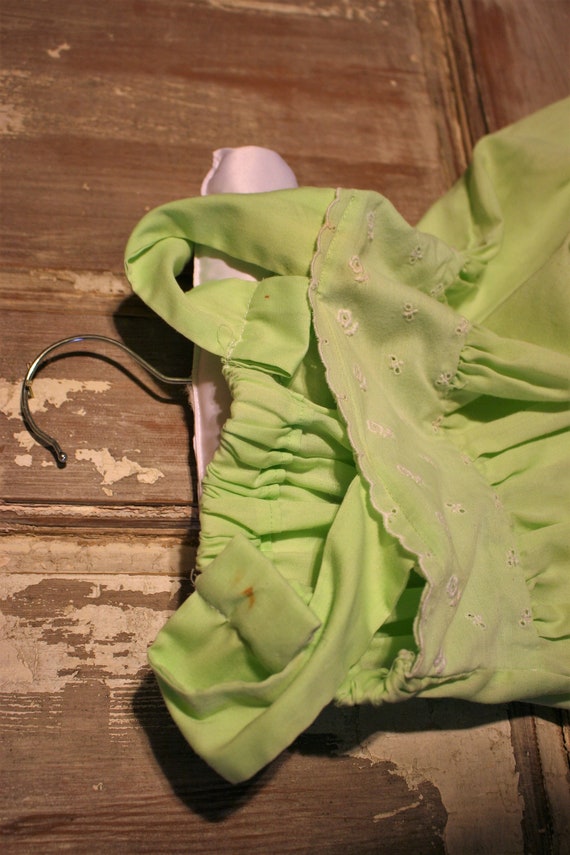 Vintage Green Toddler Dress - image 4