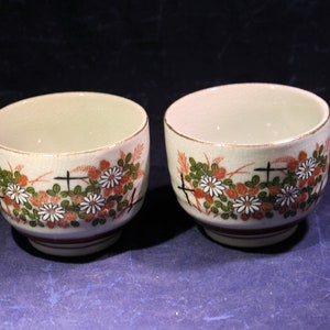 Traditional Japanese Teacups * Set of 2