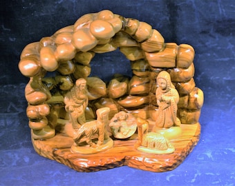 Hand Carved Olivewood Nativity