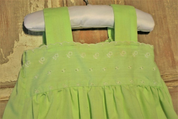 Vintage Green Toddler Dress - image 3