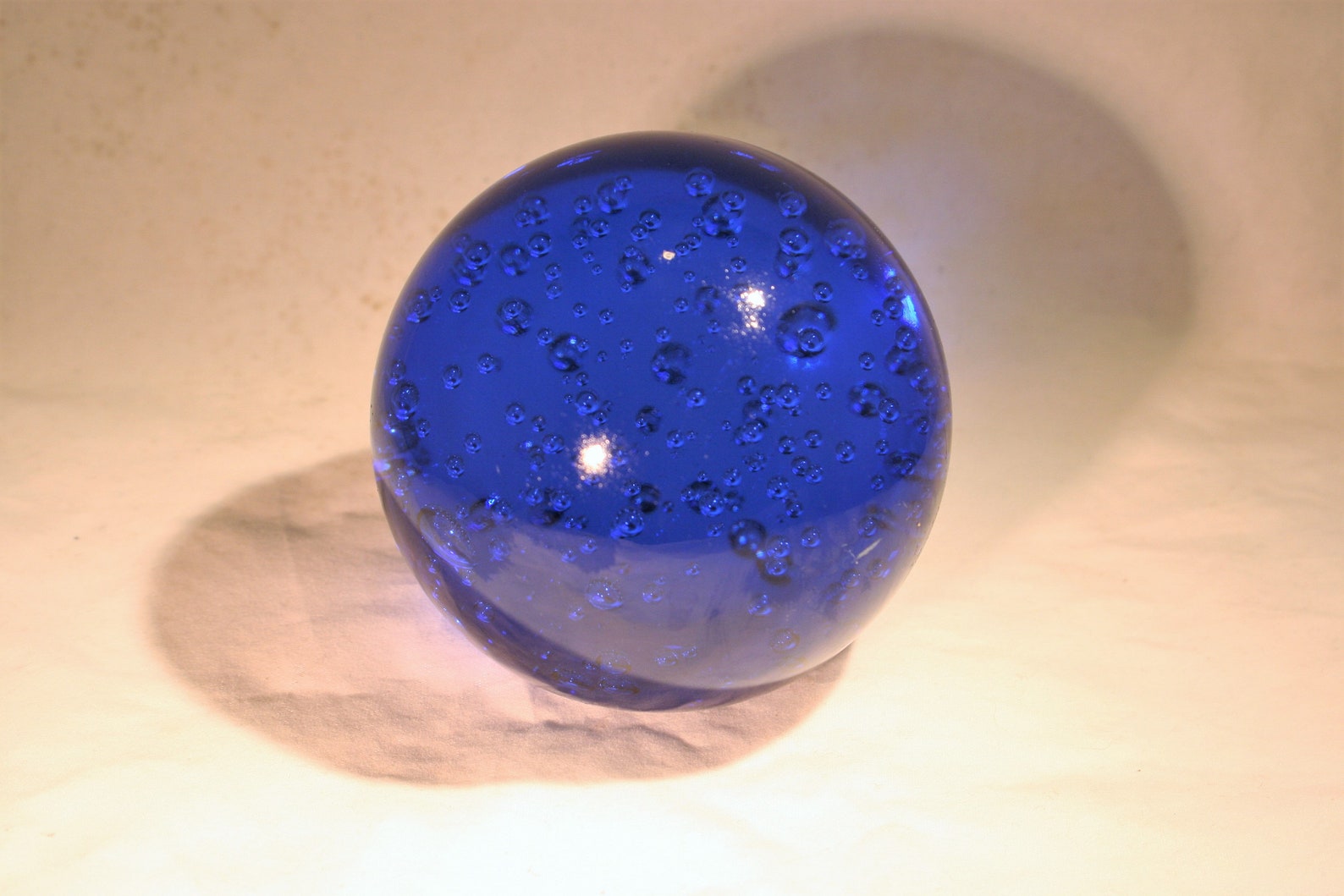 Decorative Glass Balls With Bubbles Green & Blue Etsy