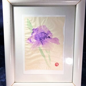 Framed Watercolor Lily Paintings * Set of 2