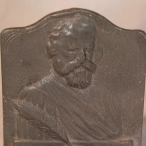 Iron Henry Longfellow Bookend