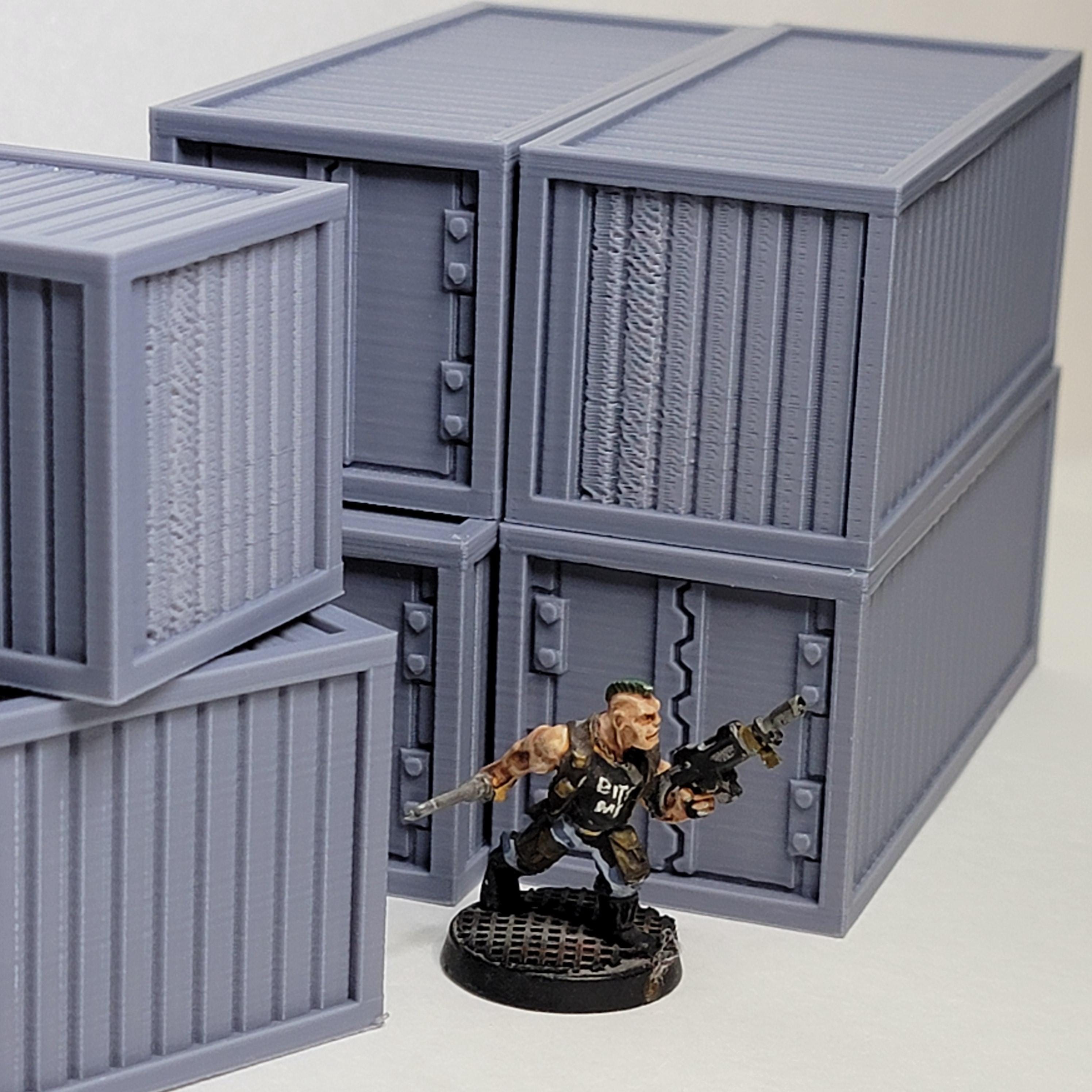 Rpg Container 28mm Scale Small Cargo Containers for Tabletop Wargaming/rpgs - Etsy