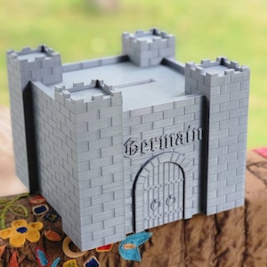 Castle Piggy Bank (Customizable)