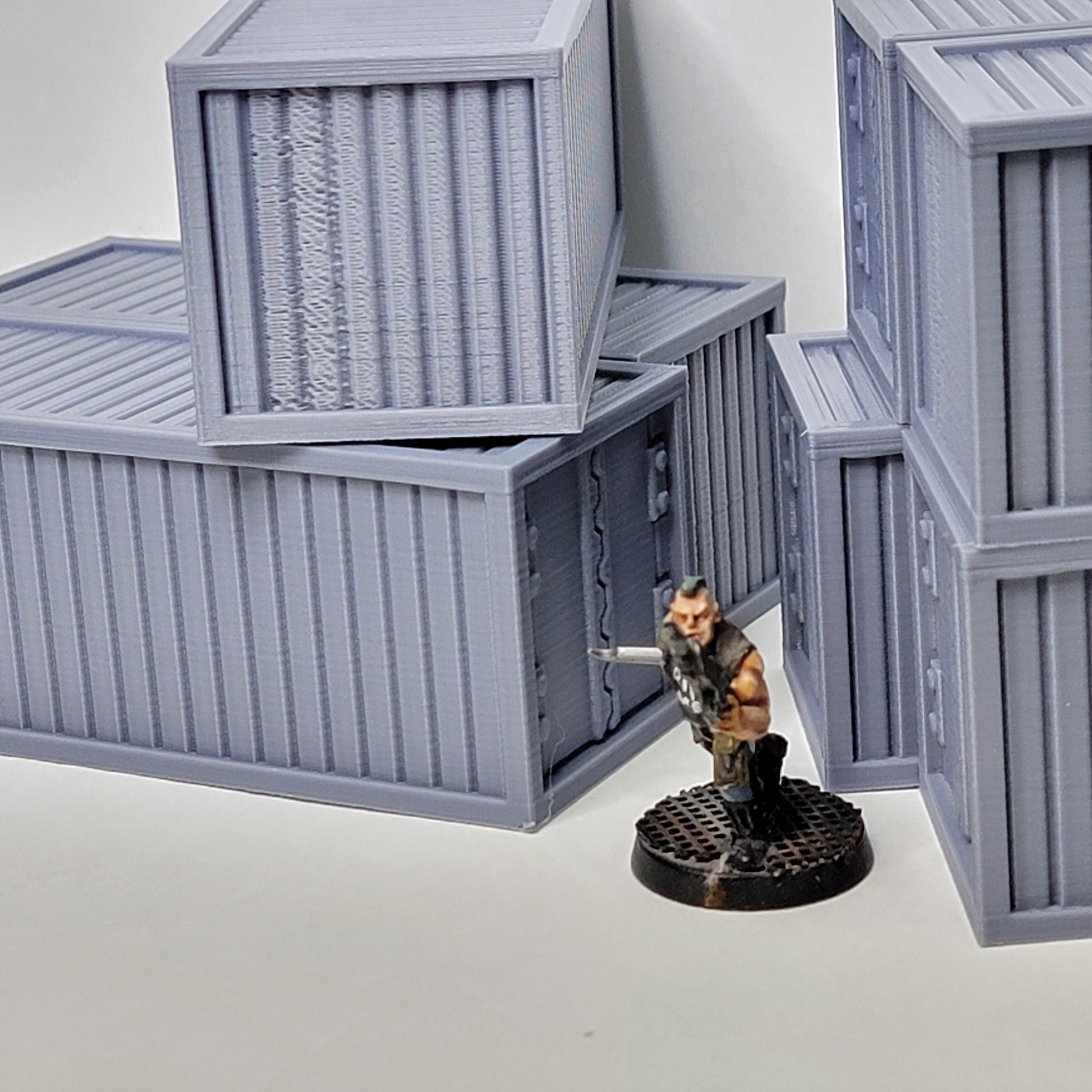 Rpg Container 28mm Scale Small Cargo Containers for Tabletop Wargaming/rpgs - Etsy