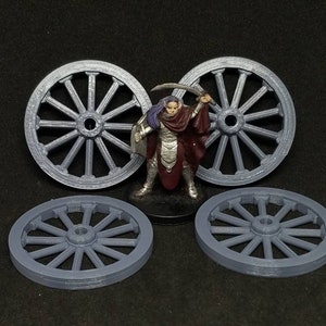 Koła wagonów w skali 28 mm, wysokość 40 mm, drukowane w 3D, opakowanie 4 sztuk