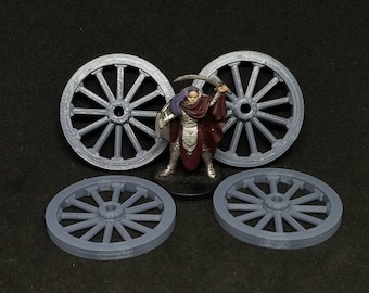Wagonwielen van 28 mm, meerdere maten, 3D-geprint, verpakking van 4 inch