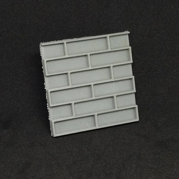 Medium Bricks 1-A 3D Printed Texture Stamp For Tabletop Wargaming/RPGs, Crafting, Dollhouses, And Sculpting