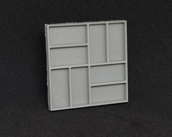 XL-2 Basketweave Bricks 3D Printed Texture Stamp For Tabletop Wargaming/RPGs, Crafting, Dollhouses, And Sculpting