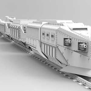Grimdark Express 3D Printed Train For Tabletop Wargaming