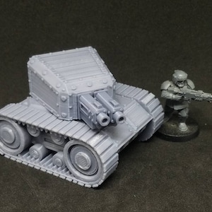 Tankette (Imperial Guard Scout or Heavy Weapons Alternate Model For Tabletop Wargaming In Space)