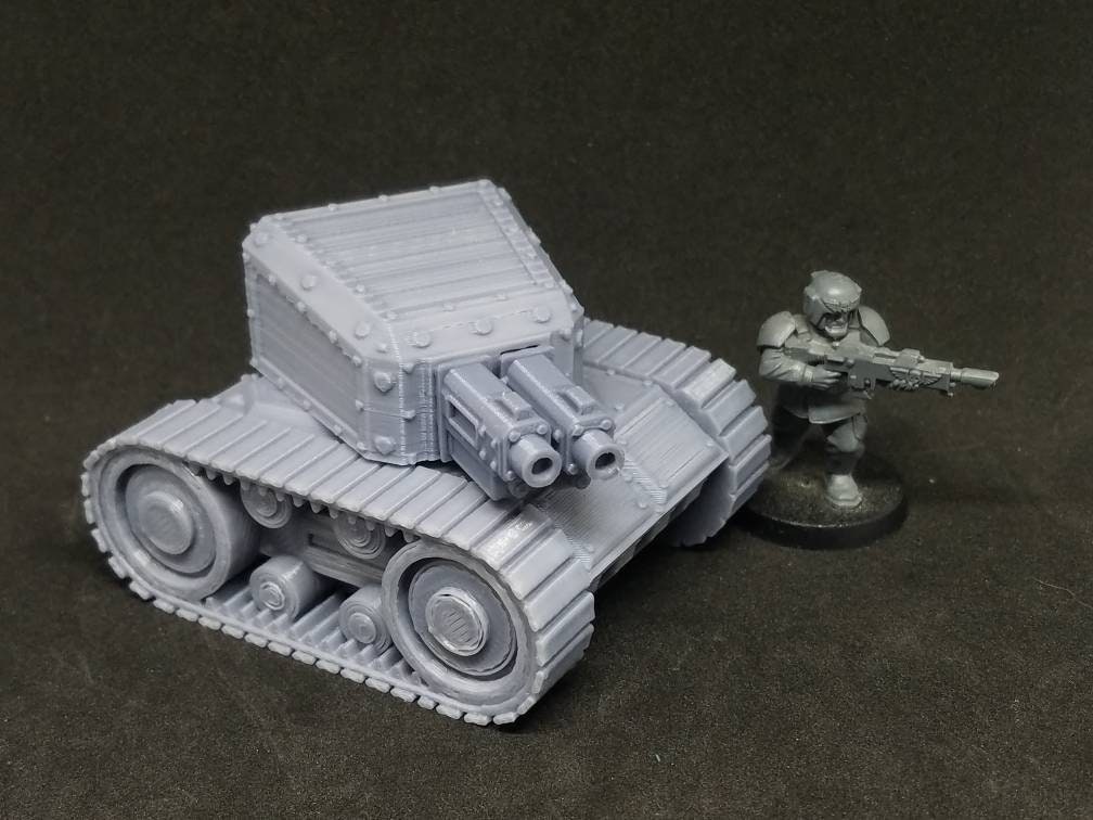 Tankette (Imperial Guard Scout or Heavy Weapons Alternate Model For Tabletop Wargaming In Space)