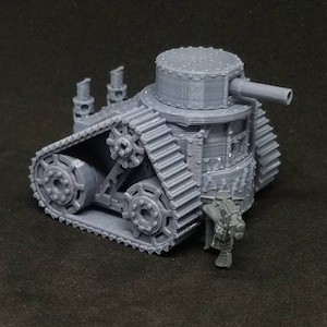 v1 Scrap Heap Tank Of Doom And/Or Mild Inconvenince (tiny green goblin Alternate Model For Tabletop Wargaming In Space)