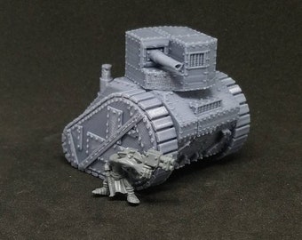 v2 Scrap Heap Tank Of Doom And/Or Mild Inconvenince (tiny green goblin Alternate Model For Tabletop Wargaming In Space)