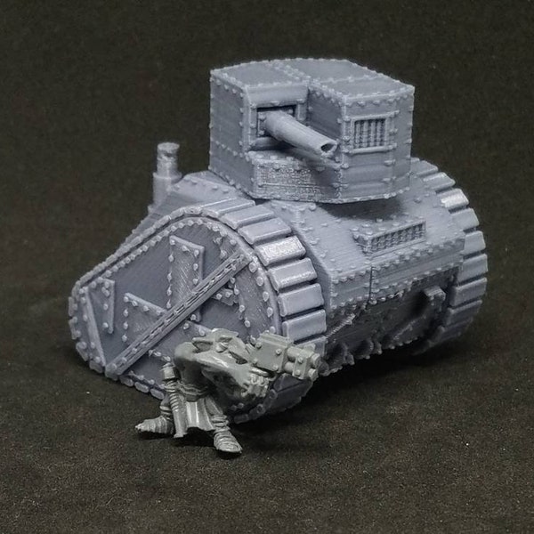v2 Scrap Heap Tank Of Doom And/Or Mild Inconvenince (tiny green goblin Alternate Model For Tabletop Wargaming In Space)
