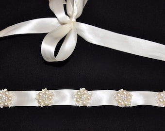 Cinturón de comunión, vestido de comunión, plata, pedrería, perlas, blanco, marfil