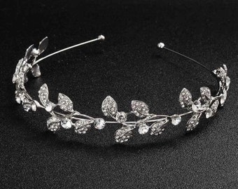 Boho wedding accessori per capelli da sposa diadema diadema fascia per capelli strass oro argento