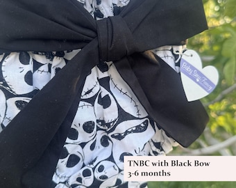 3-6 Months Baby Girl Bloomer With Bow | Handmade Outfit | Photo Prop Outit