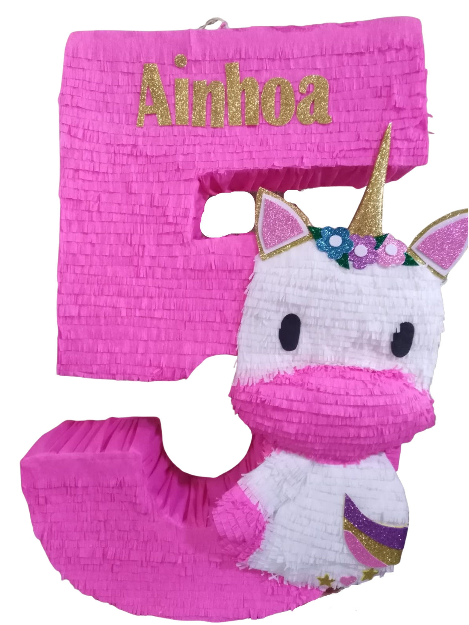 Unicorn Pinata Number Personalized with Name and Color FREE SHIPPING Canada US