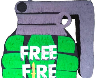 Free Fire Pinata Green Grenade in 2D FREE SHIPPING Canada & U.S.